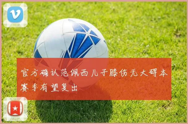 官方确认范佩西儿子膝伤无大碍本赛季有望复出